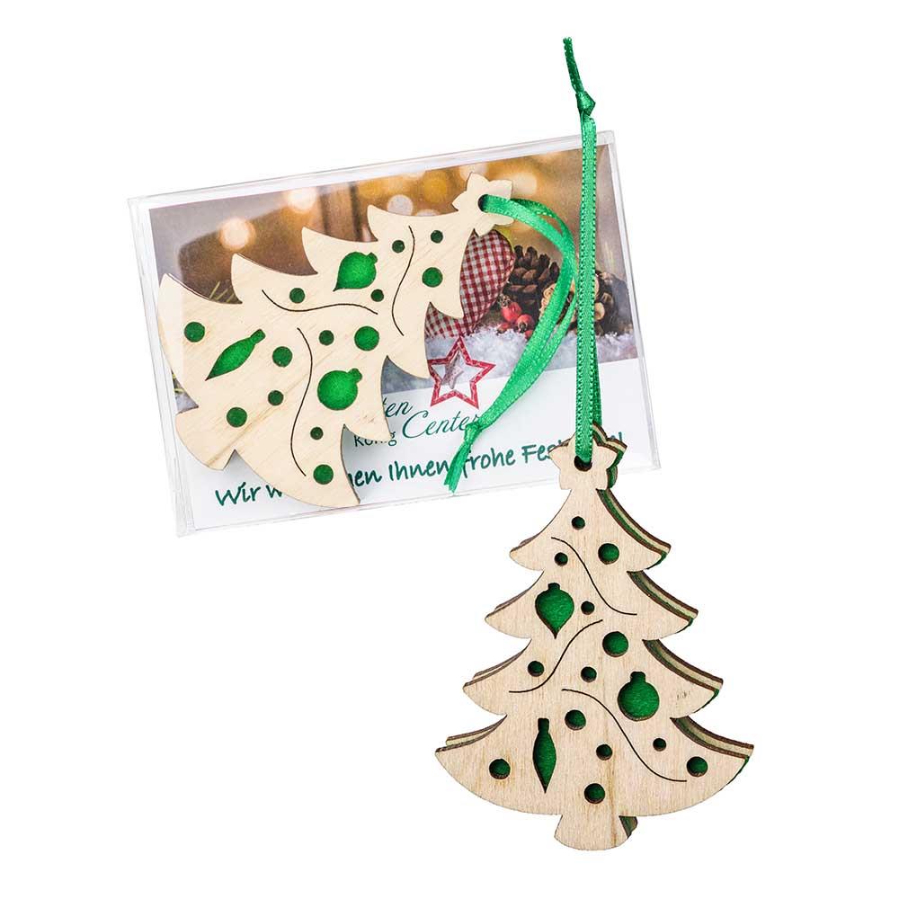 Holz-Filz Anh�nger - Tannenbaum in Box