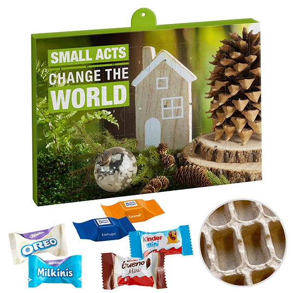Premium Marken-Adventskalender PAPIER mit Ritter Sport