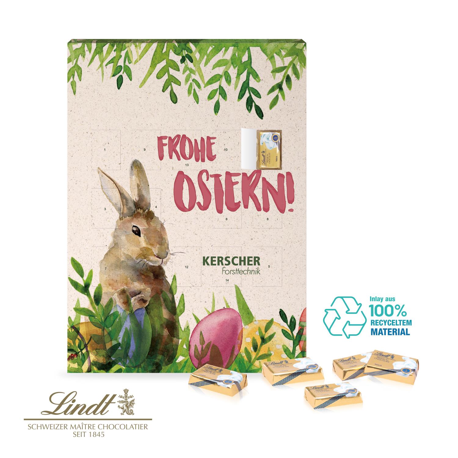 Wand-Osterkalender mit 14 T�rchen Lindt