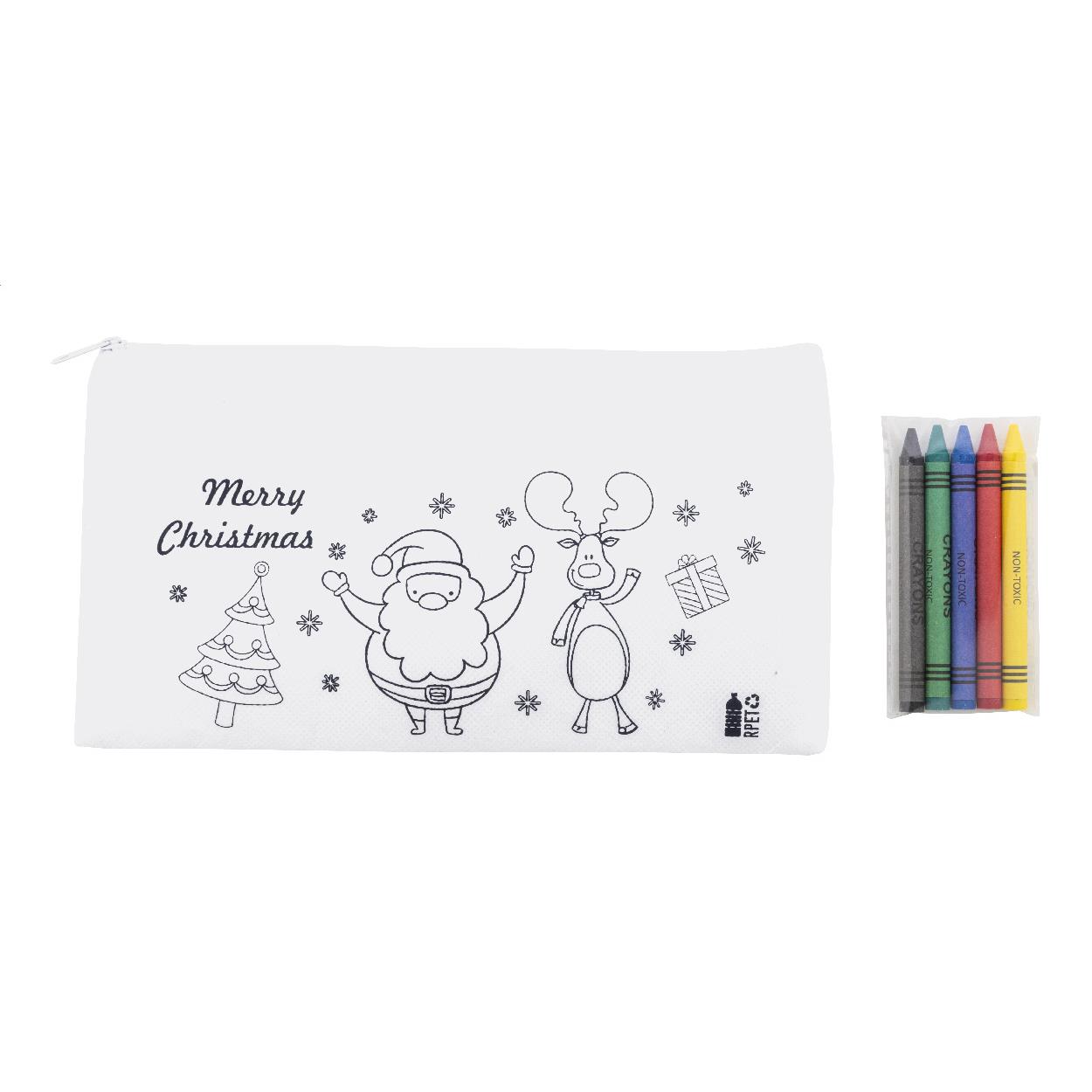 Weihnachts-Stifteetui zum Ausmalen