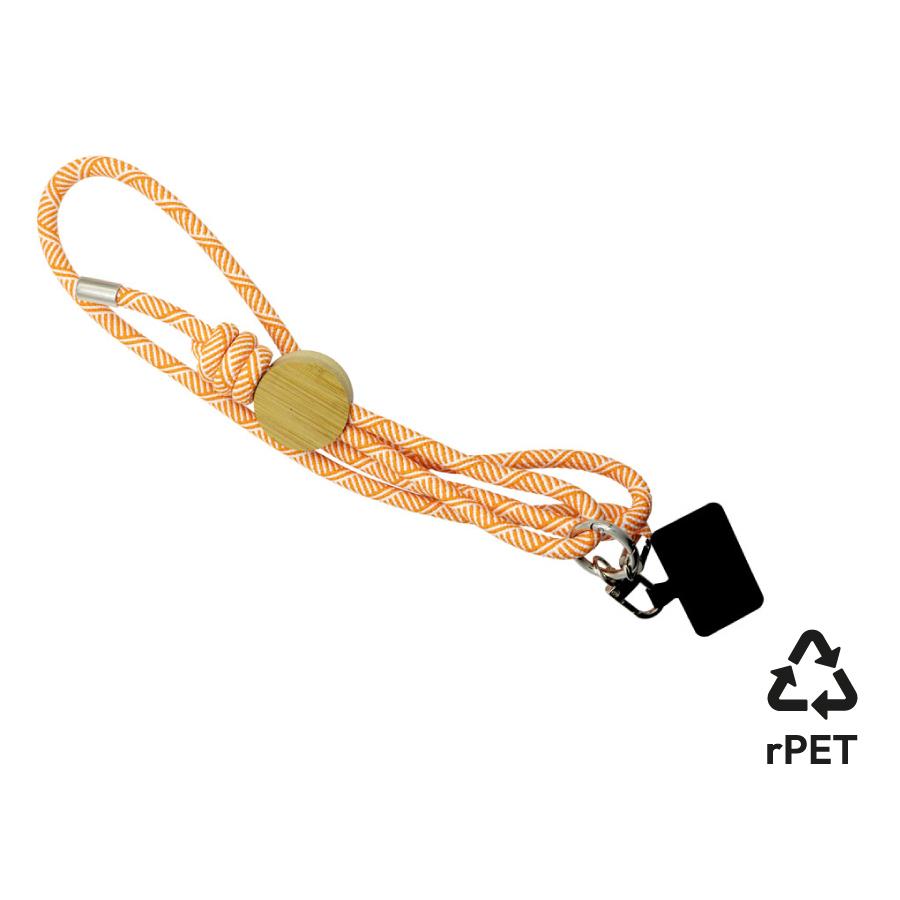 Smartphone-Lanyard  Madrid , orange RPET