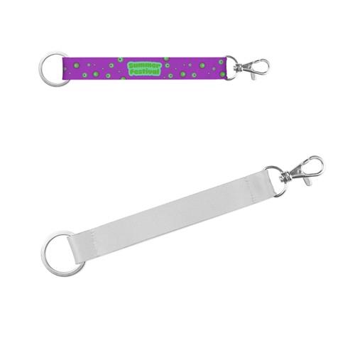 WALSALL. Kurzes Lanyard aus receyceltem Polyester